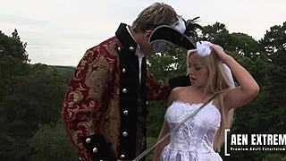 savannah gold fucks costumed stranger?