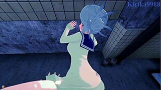 himiko toga and ochako uraraka have intense lesbian sex