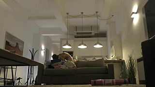 Fitness model turns yoga into handjob.