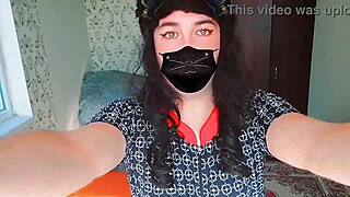 Sissy Crossdresser Rides Ladyboy In Homemade Trio