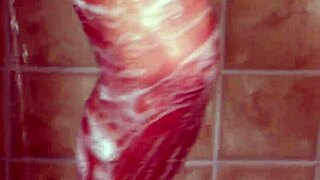 Hey, wanna see this cute brunette get steamy in the shower?