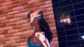 symmetra gets assfucked in overwatch 3d