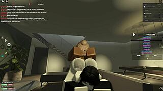 Is this Roblox porn featuring a whore with big tits getting bent over and ridden?