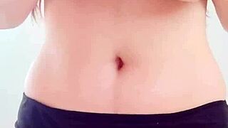 craving big cowboy boobs massage in black bikini