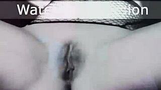 A hot girl fucks hard with her lover on camera