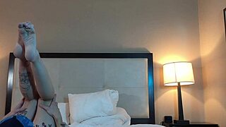 Eating this hot petite 18+ woman's shaved pussy with tattoos 😋