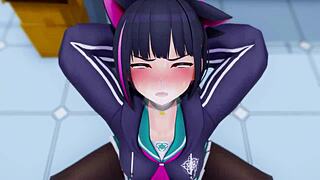 Kazusa, are you ready for this 3d hentai adventure?