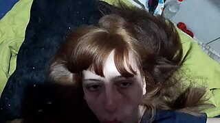 teen sucks stepbrother's cock in amateur video 😏