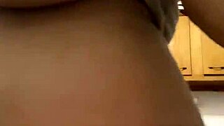 Latina milf enjoys doing dishes in fun way