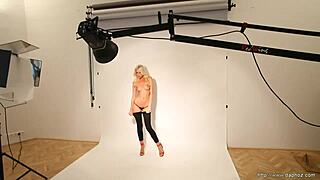 Hungarian blonde Bambi in erotic makeover scenes?