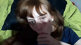 teen sucks stepbrother's cock in amateur video 😏