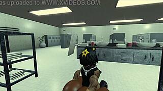 Roblox adventure with a hot black nun.