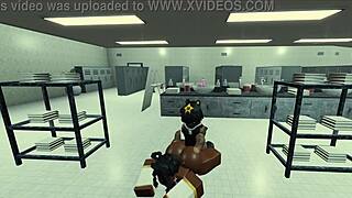 Roblox adventure with a hot black nun.