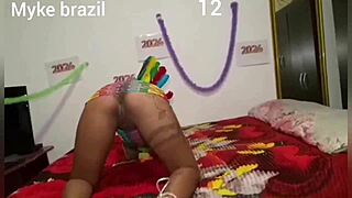 Carnival party with beautiful latinas and friends having a great time