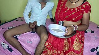 On Karva Chauth, husband got drunk and licked my pussy 😍