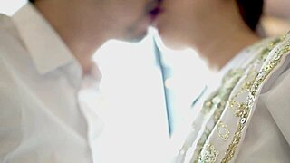 indian warrior in costume gets bent over outdoors