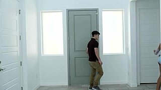 The pretty brunette begged for cum on her face after blowjob and fucking.