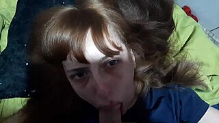 teen sucks stepbrother's cock in amateur video 😏