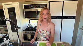 Relieving My Stepmom's Holiday Stress with Jane Cane's Shiny Cock