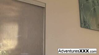 JESSIE LOVES IT HARD FROM BEHIND, sucking big cock in POV before facial.