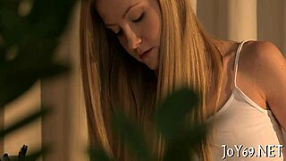 Teen 18+ rubs wet pussy with dildo