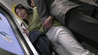 mature asian groped on train, craving more action?