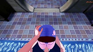 Sakura swallows your cum, then gets fucked doggystyle?