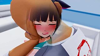 Kazusa, are you ready for this 3d hentai adventure?