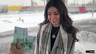 Public Agent - Stunning Teen Fucks on Train for Cash.