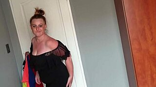 Fat Girl Plays Dress Up Trying On Different Dresses And Clothes Off
