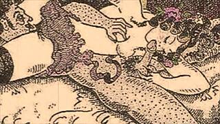 Vintage Erotic Cartoon Illustration