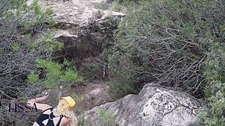 outdoor yoga session with a stranger today