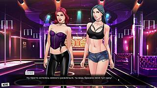 Rough hentai sex with licking and cum on big nipples in cartoon