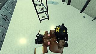 Roblox adventure with a hot black nun.