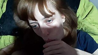 teen sucks stepbrother's cock in amateur video 😏