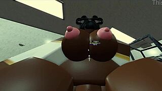 Roblox adventure with a hot black nun.