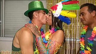 Carnival with Myke Brazil, Fabinho Costa, and Millena Gomes on Sheer