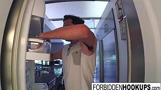 food delivery leads to step-siblings banging