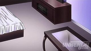 lesbian teacher tries big cock. uncensored hentai!