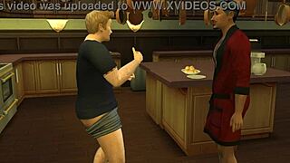 Gareth Williams fucks father-in-law hard in MMF threesome!