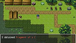 Tanned natsuki masturbates over her plump body in hentai game