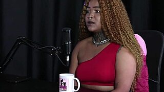 Black Duquesa Sheer Red explains her artistic name and desires a glamorous gangbang with tight pussy action