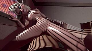 in this 3d hentai cartoon, elza l shows off her big tits and ass while getting fucked by a teen 18+ guy without any censorship