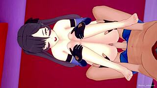 Mona Says She Wants to Get Fucked in Love Hotel in Genshin Impact Gameplay