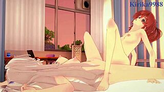 Shizuma Hanazono and Nagisa Aoi engage in intense lesbian play