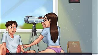 Gay Boy Austin Sneaks a Peek at Playmate's Bold Move.