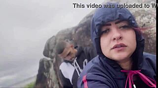 African Hottie Flashes Big Ass and Gets Caught at Beach