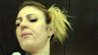 Woman gets super horny at the gym with her see-through shirt showing sweaty hard nipples 😏