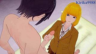 meiko shiraki and hana midorikawa get creampie in prison school hentai sex?