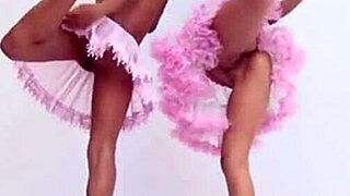 topless lesbian ballerina teens teasing with little lorie, so hot! 😍